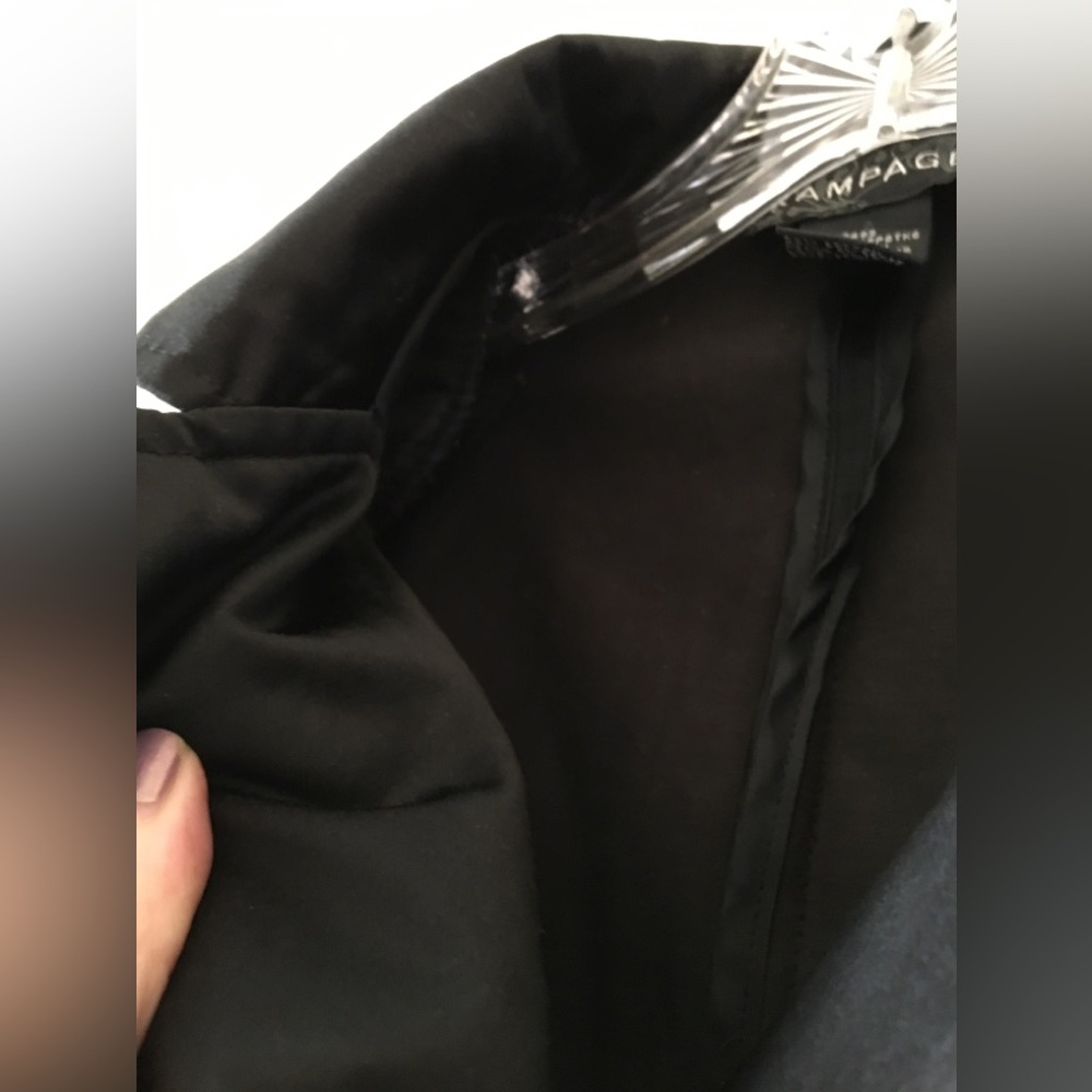 Rampage Elegant Black Double-Breasted Women's Coat - Picture 5 of 14